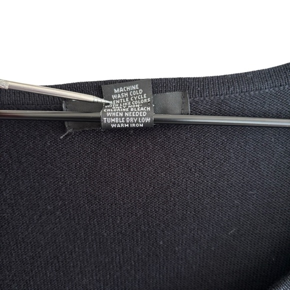 Alfani Knit Sweater Tunic Top Size Large Office Casual Bold Print Long Sleeve - Picture 7 of 13